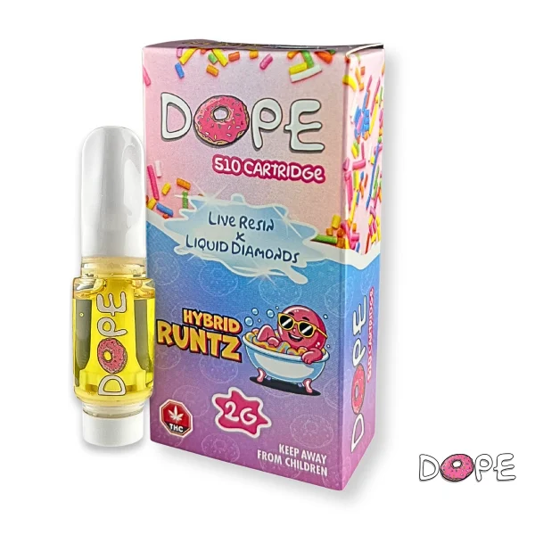 Dope 2g Cartridge Infused with Live Resin And Liquid Diamonds $50